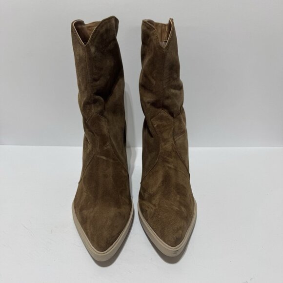 Aquatalia Womens Waterproof Boots Brown Suede Size 10.5 M - Picture 3 of 5